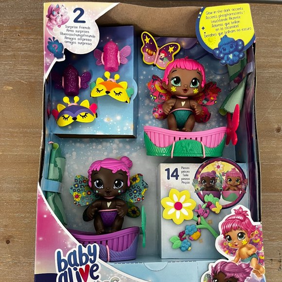 BABY ALIVE GLOPIXIES MINIS - SLEEPY TWINS BABY DOLLS (NEW). - Picture 5 of 7